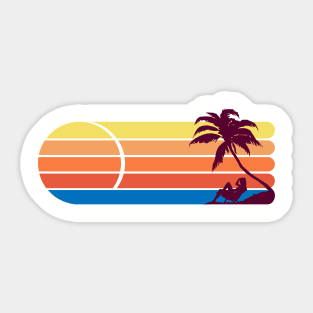 Beach Life Design Sticker